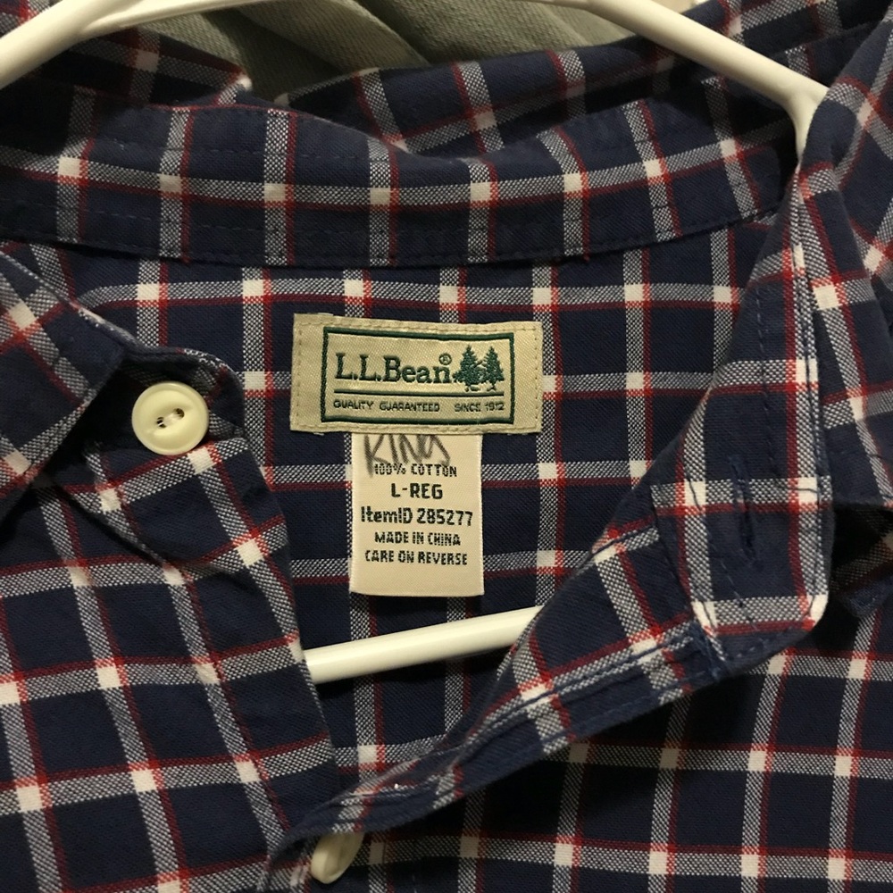 Large LL bean button down shirt